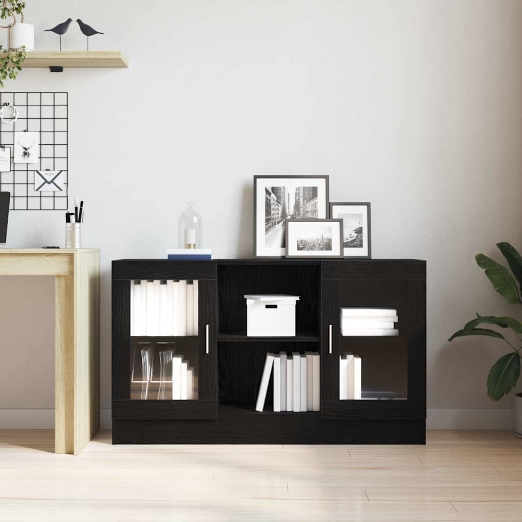 Sideboard Schwarz 120 x 30.5 x 70 cm Holzwerkstoff