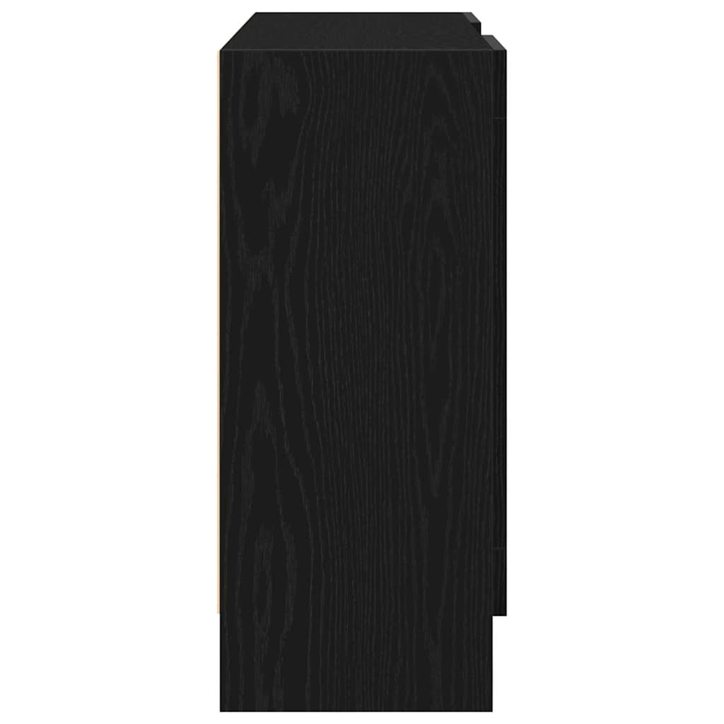 Sideboard Schwarz 120 x 30.5 x 70 cm Holzwerkstoff