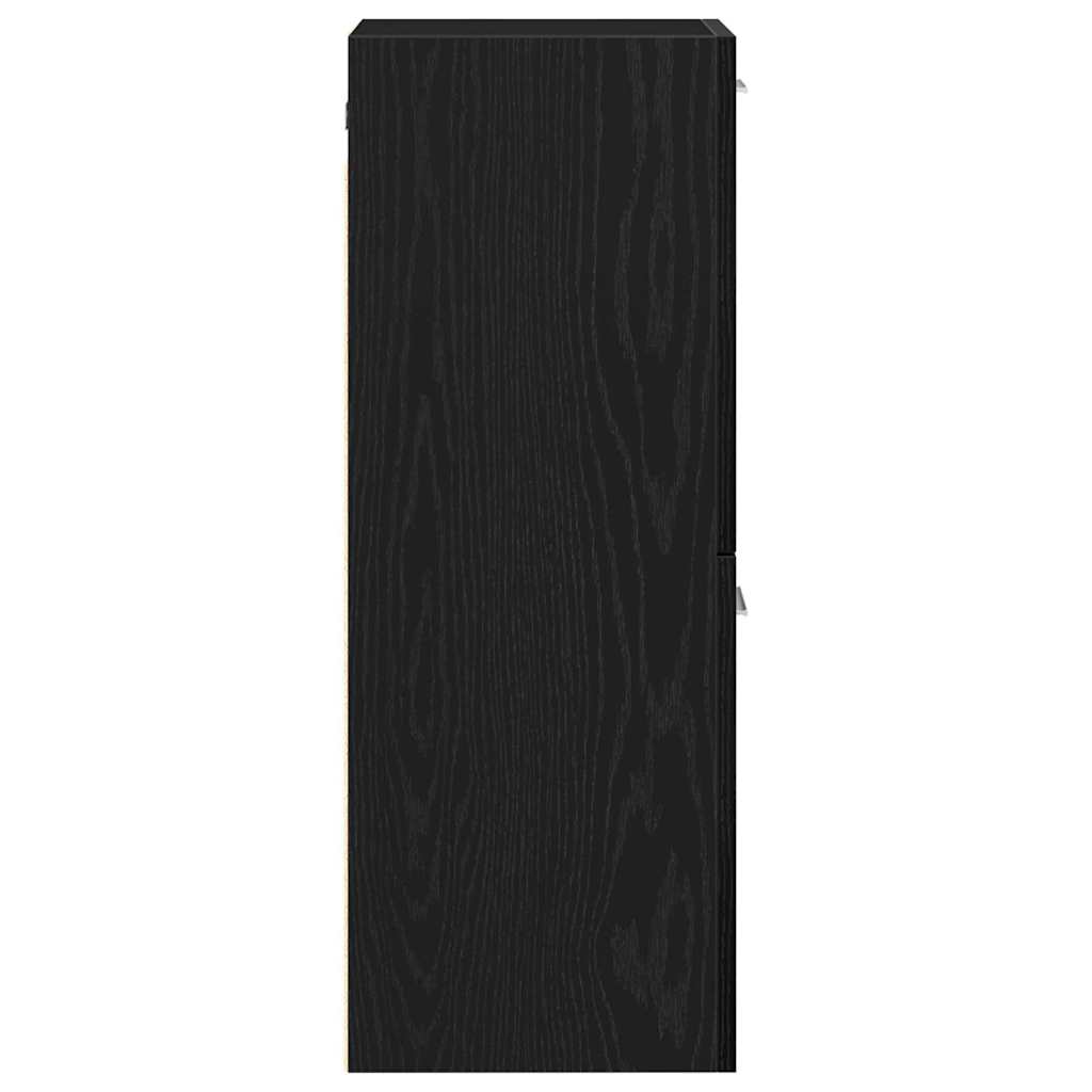 Badezimmerschrank Schwarze Eiche 30 x 30 x 80 cm Holzwerkstoff