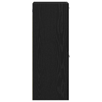 Badezimmerschrank Schwarze Eiche 30 x 30 x 80 cm Holzwerkstoff