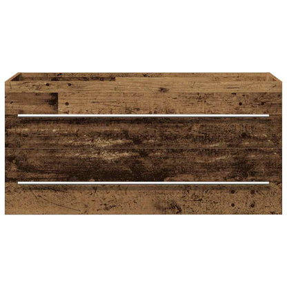 Waschbeckenunterschrank Altholz-Optik 100x38,5x48 cm