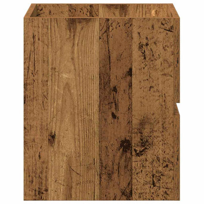 Badezimmer-Waschbeckenschrank Altholz-Optik 41x38,5x45 cm Holzwerkstoff