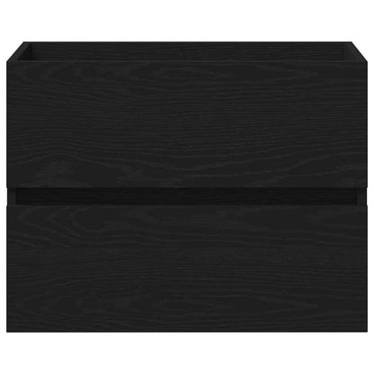 Spülbeckenschrank Schwarz Eiche 60x38,5x45 cm Holzwerkstoff