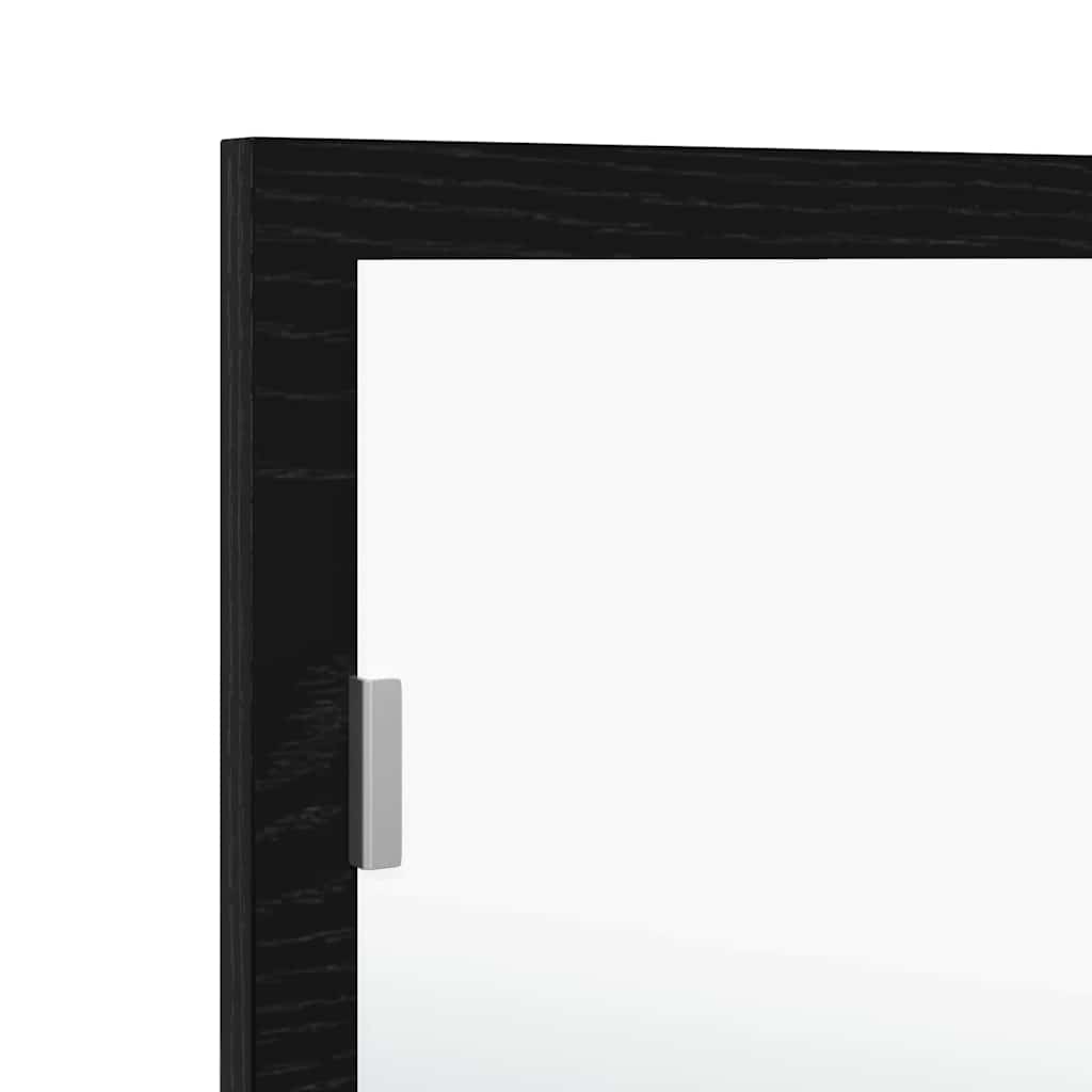 LED Badezimmer Spiegel Schwarze Eiche 100 x 8.5 x 37 cm