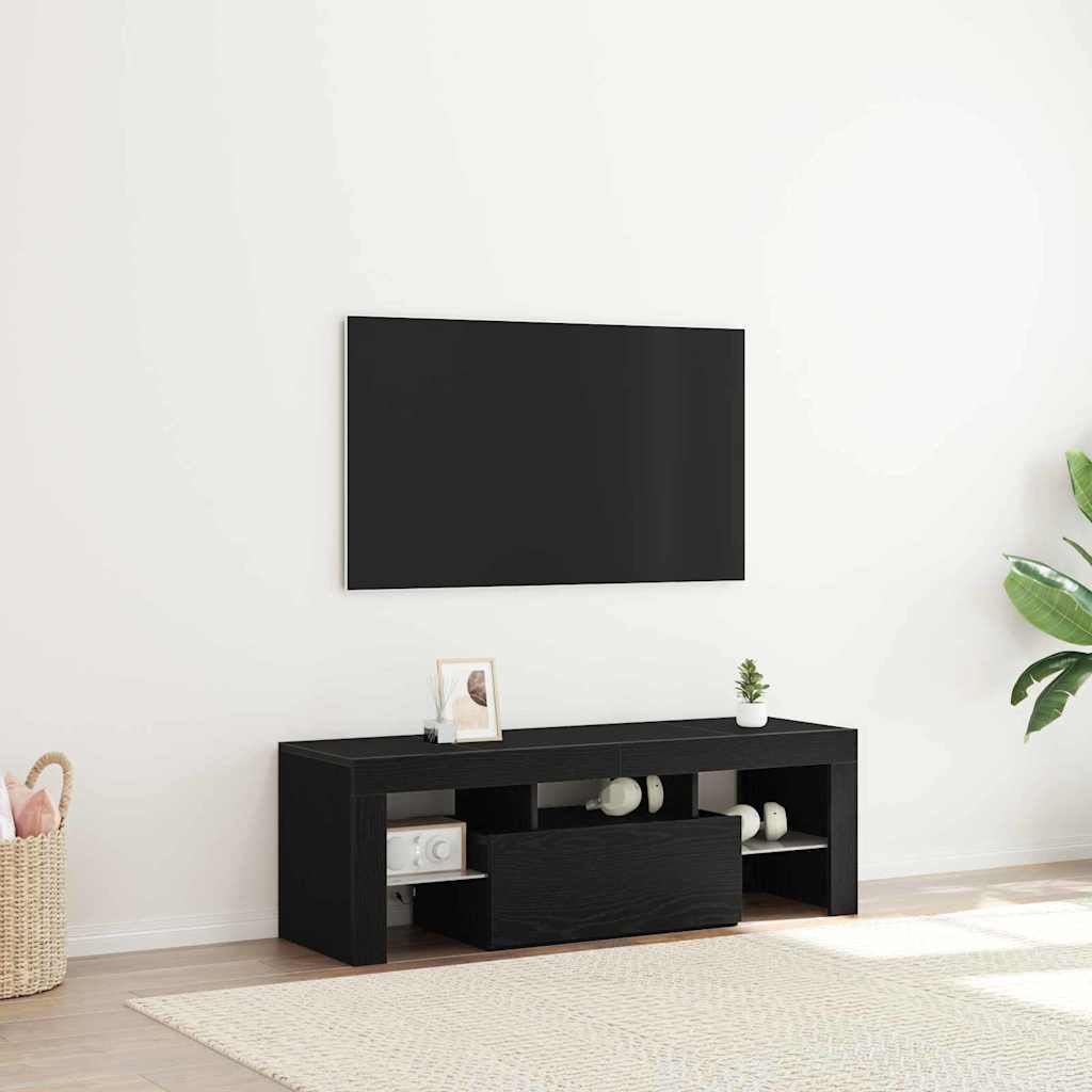 TV-Schränk Schwarz 120 x 35 x 40 cm Holzwerkstoff