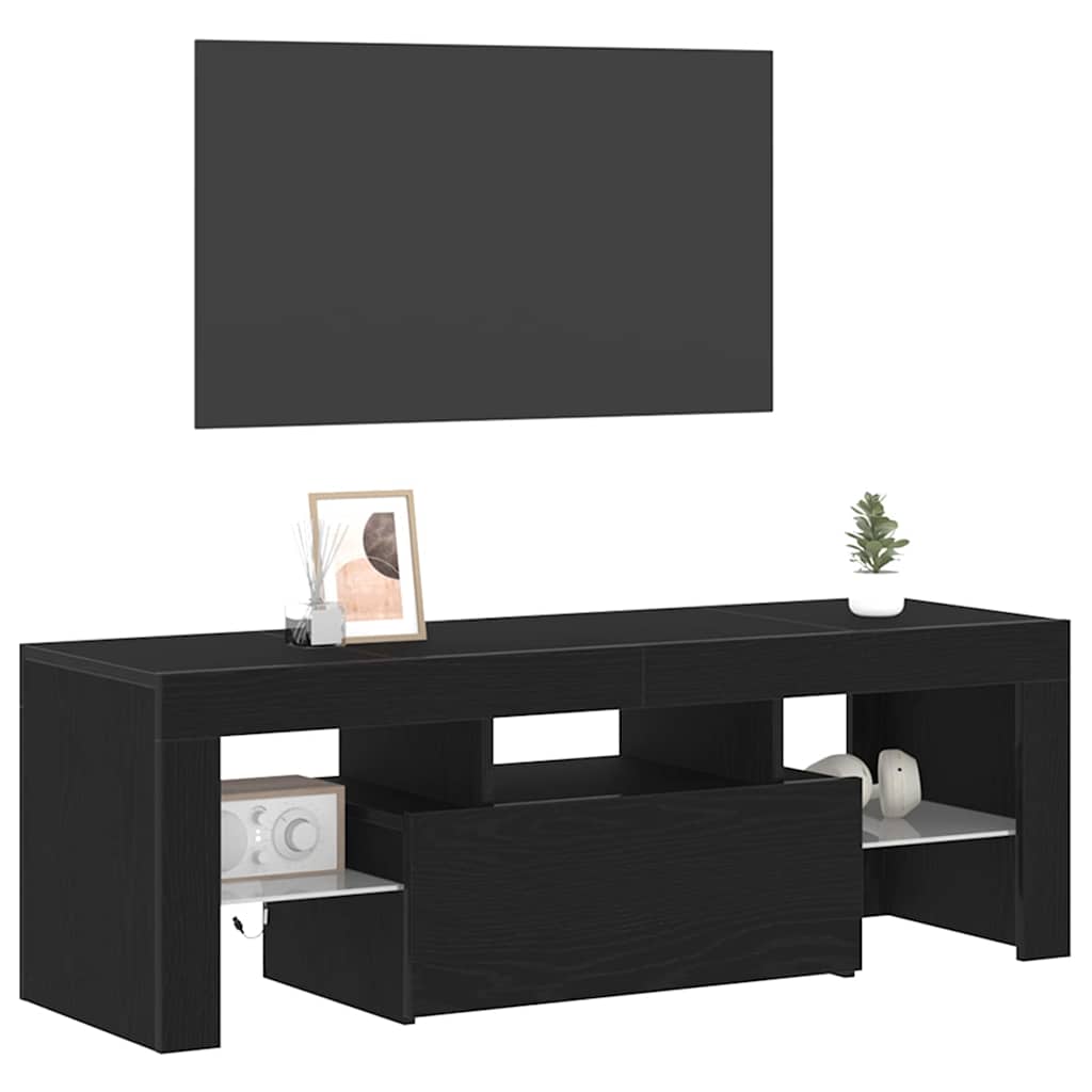 TV-Schränk Schwarz 120 x 35 x 40 cm Holzwerkstoff