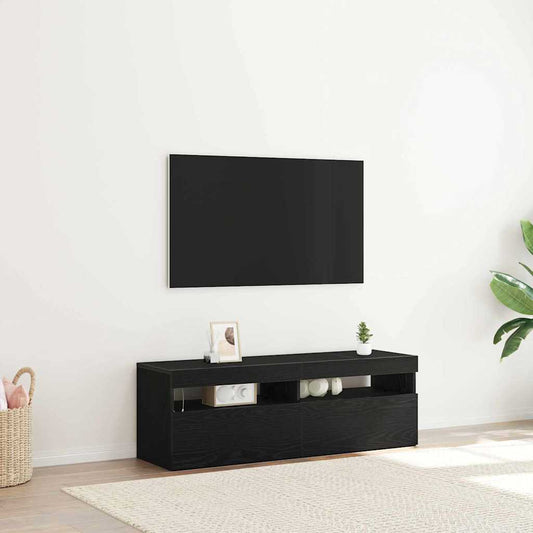 TV-Schränk Schwarz 120 x 35 x 40 cm Holzwerkstoff