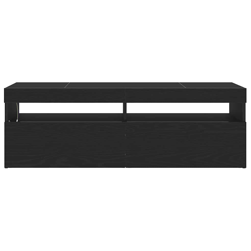 TV-Schränk Schwarz 120 x 35 x 40 cm Holzwerkstoff