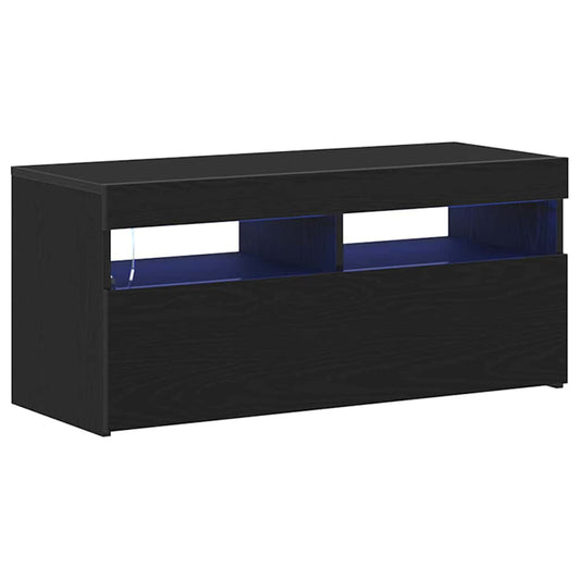 TV-Schränk Schwarz 90 x 35 x 40 cm Holzwerkstoff