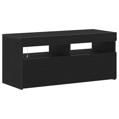TV-Schränk Schwarz 90 x 35 x 40 cm Holzwerkstoff