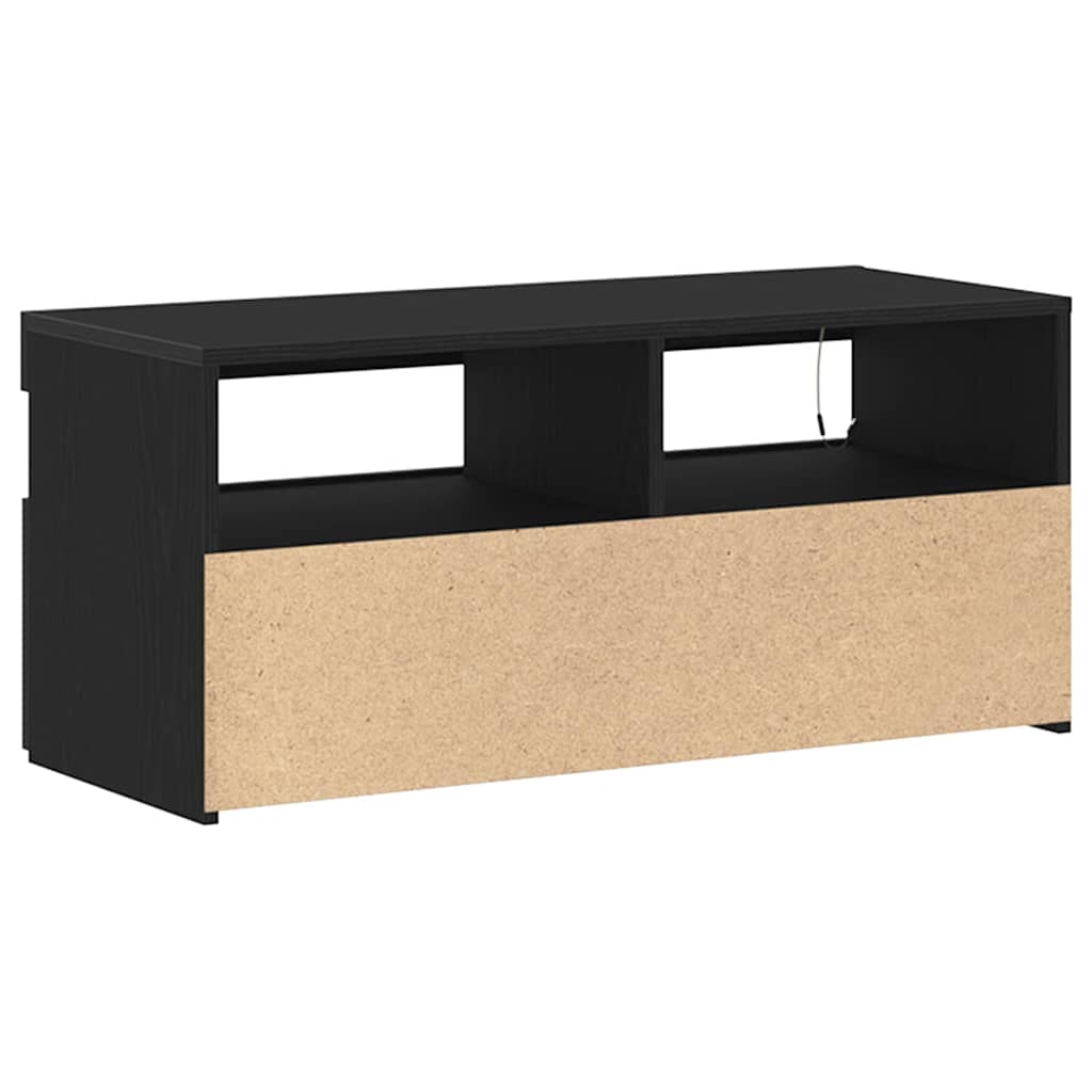 TV-Schränk Schwarz 90 x 35 x 40 cm Holzwerkstoff