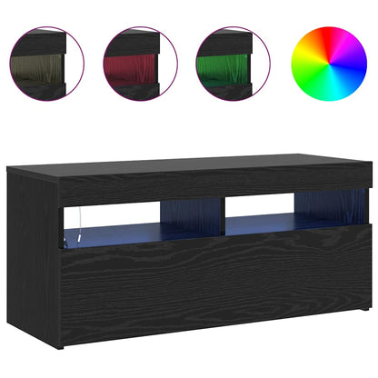TV-Schränk Schwarz 90 x 35 x 40 cm Holzwerkstoff