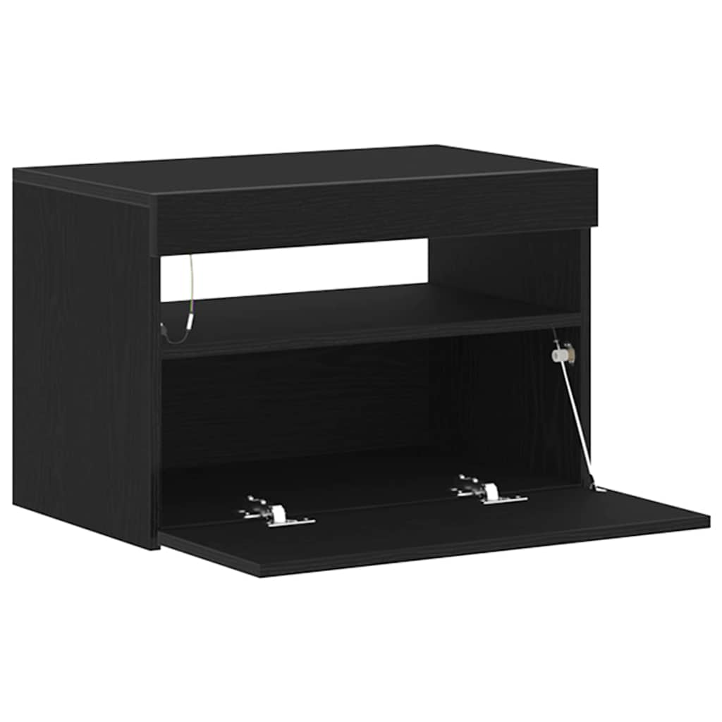 TV-Schränk Schwarz 60 x 35 x 40 cm Holzwerkstoff