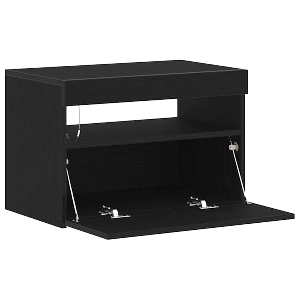 TV-Schränk 2 pcs Schwarz 60 x 35 x 40 cm Holzwerkstoff