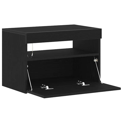TV-Schränk 2 pcs Schwarz 60 x 35 x 40 cm Holzwerkstoff