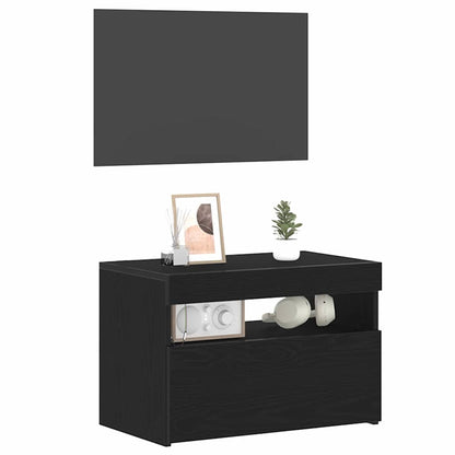 TV-Schränk 2 pcs Schwarz 60 x 35 x 40 cm Holzwerkstoff