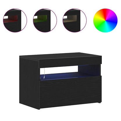 TV-Schränk 2 pcs Schwarz 60 x 35 x 40 cm Holzwerkstoff