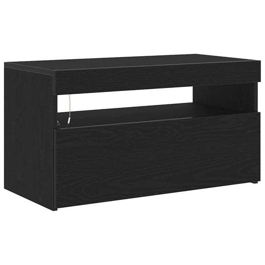 TV-Schränk Schwarz 75 x 35 x 40 cm Holzwerkstoff