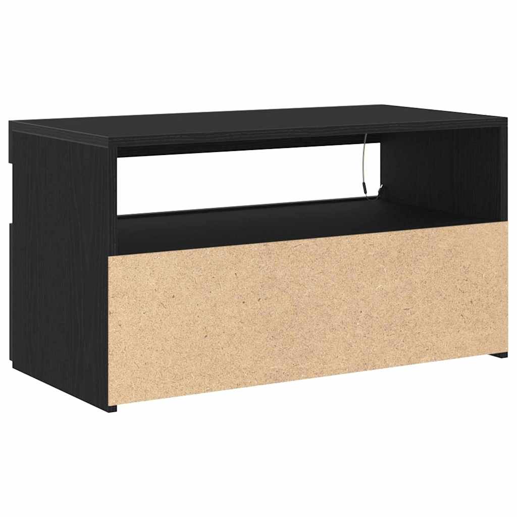 TV-Schränk 2 pcs Schwarz 75 x 35 x 40 cm Holzwerkstoff