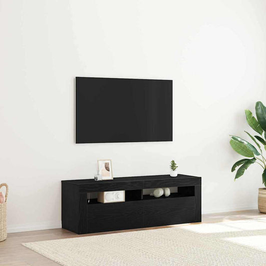 TV-Schränk Schwarz 120 x 35 x 40 cm Holzwerkstoff
