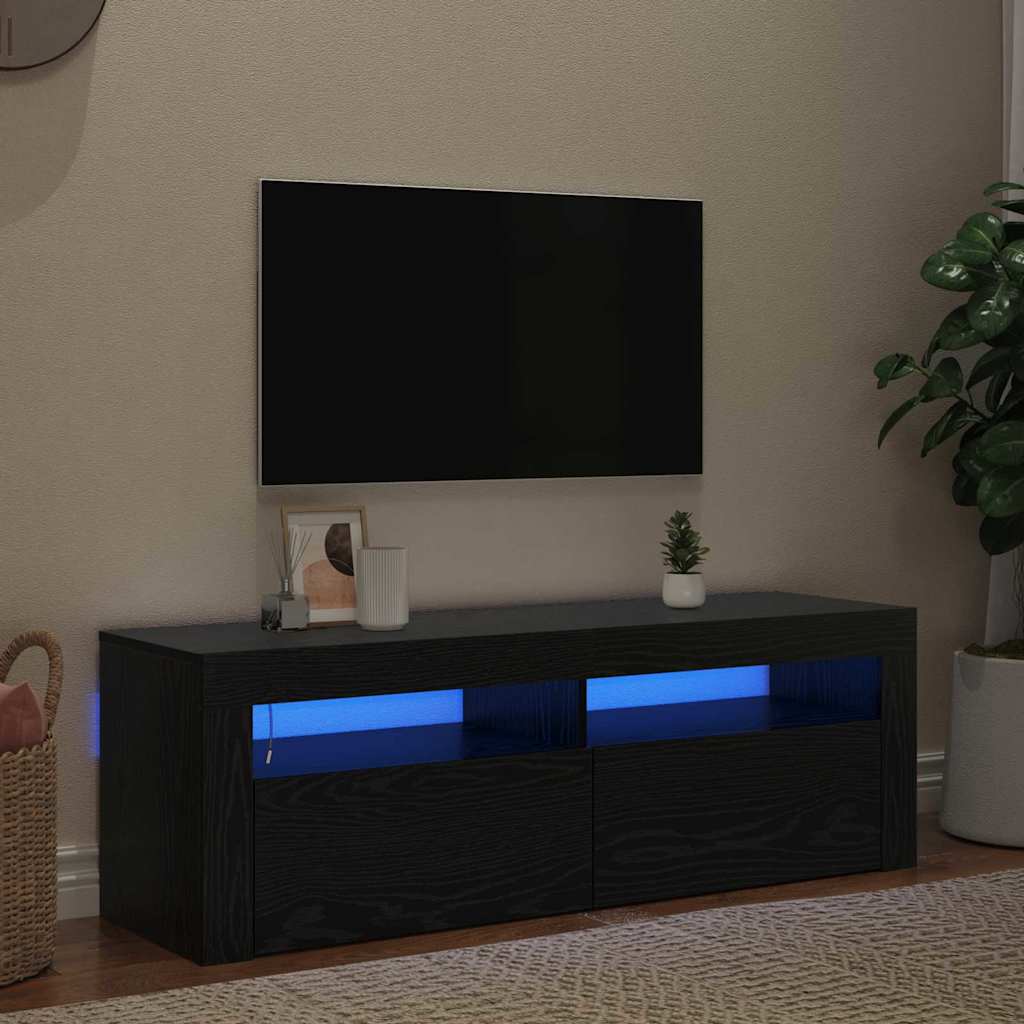 TV-Schränk Schwarz 120 x 35 x 40 cm Holzwerkstoff