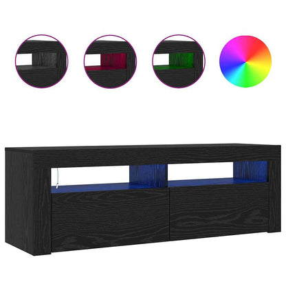 TV-Schränk Schwarz 120 x 35 x 40 cm Holzwerkstoff