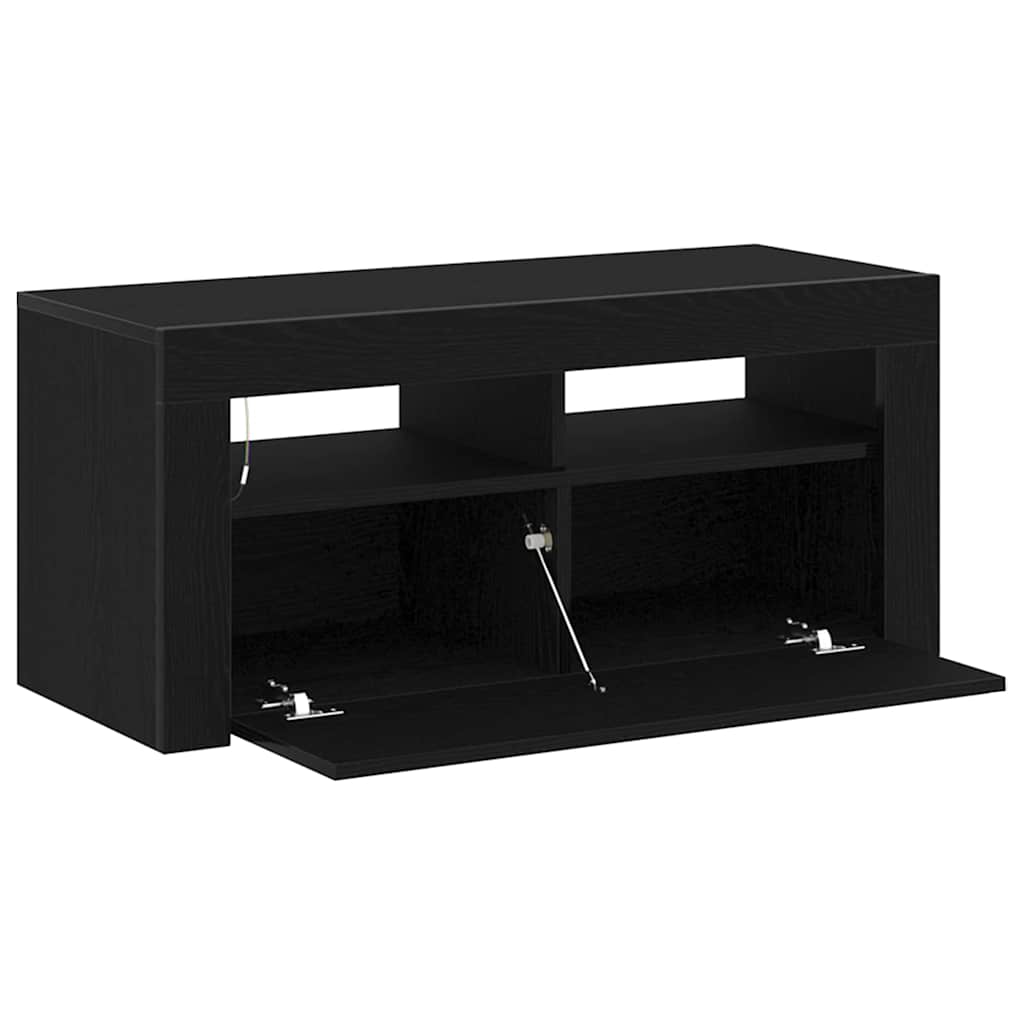 TV-Schränk Schwarz 90 x 35 x 40 cm Holzwerkstoff