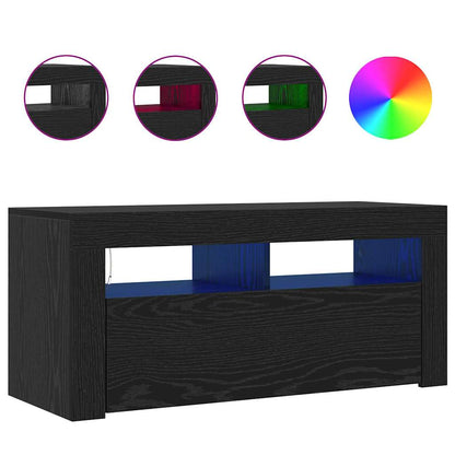 TV-Schränk Schwarz 90 x 35 x 40 cm Holzwerkstoff