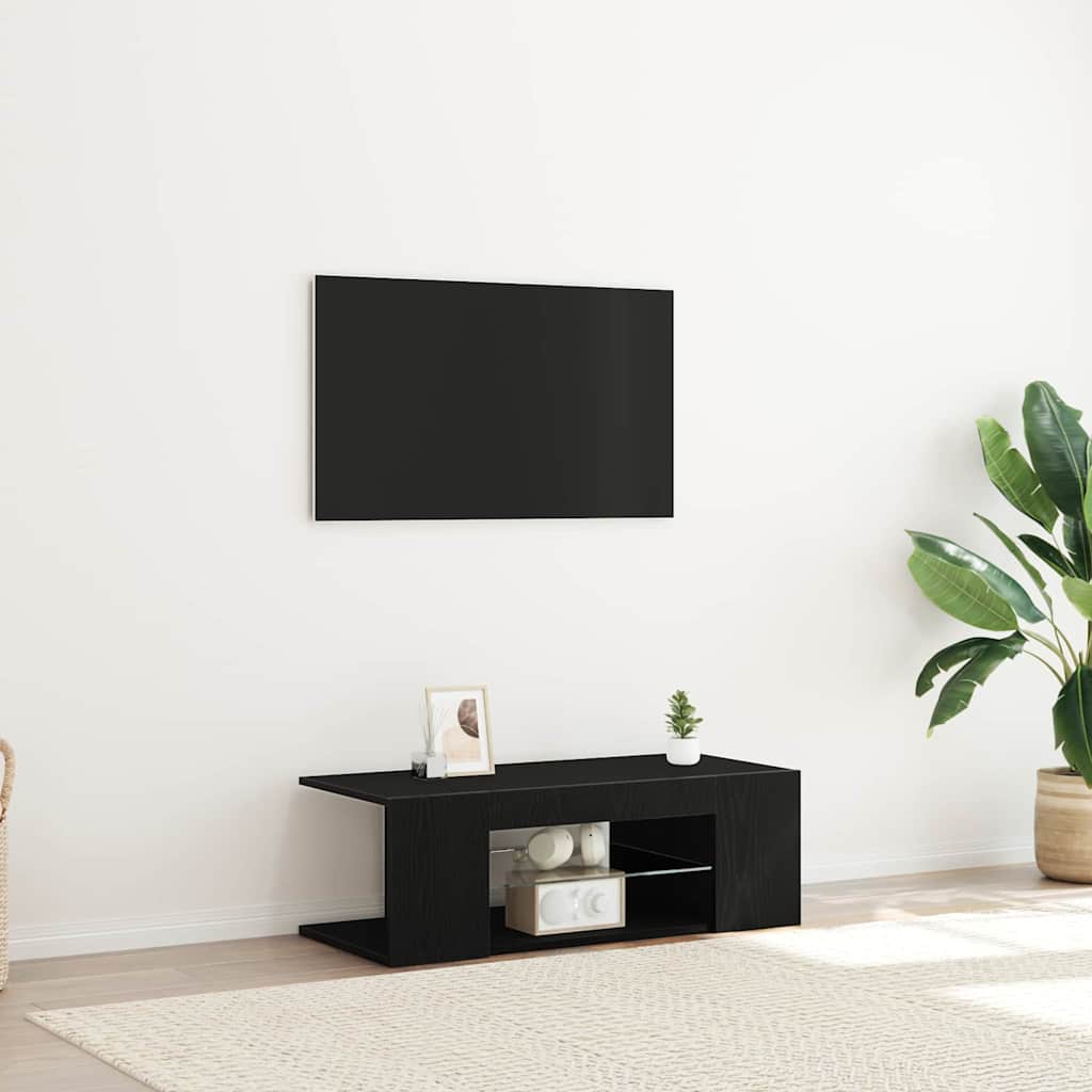 TV-Schränk Schwarz 90 x 39 x 30 cm Holzwerkstoff