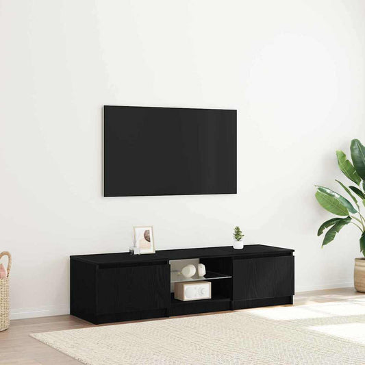TV-Schränk Schwarz 140 x 40 x 35.5 cm Holzwerkstoff