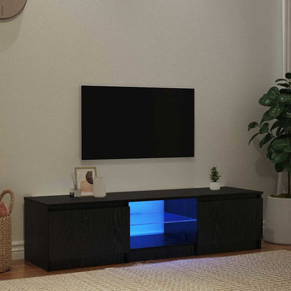 TV-Schränk Schwarz 140 x 40 x 35.5 cm Holzwerkstoff