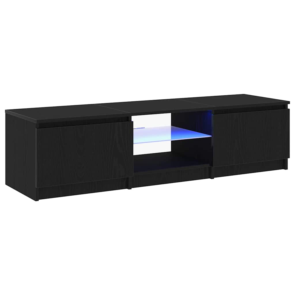 TV-Schränk Schwarz 140 x 40 x 35.5 cm Holzwerkstoff