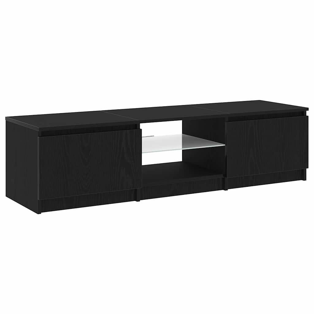 TV-Schränk Schwarz 140 x 40 x 35.5 cm Holzwerkstoff