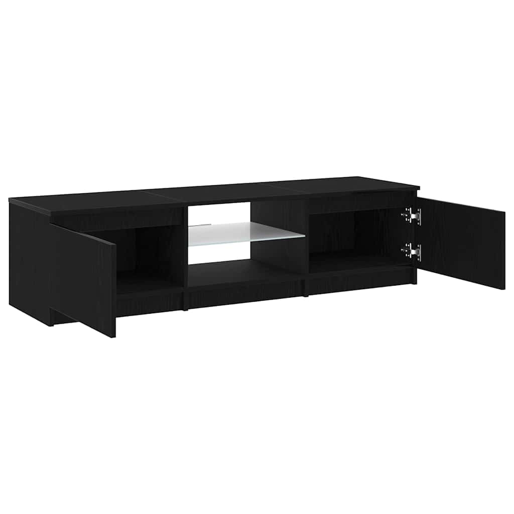 TV-Schränk Schwarz 140 x 40 x 35.5 cm Holzwerkstoff
