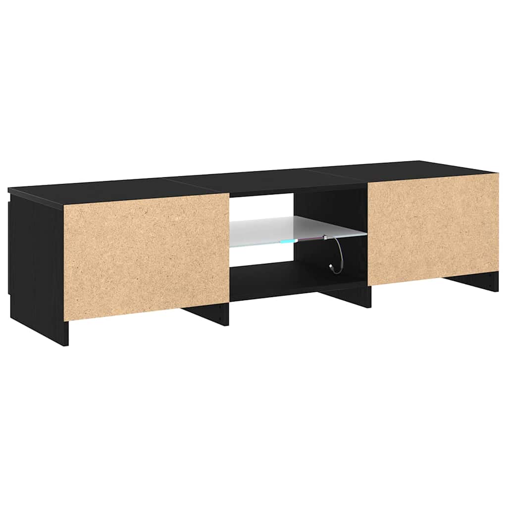 TV-Schränk Schwarz 140 x 40 x 35.5 cm Holzwerkstoff