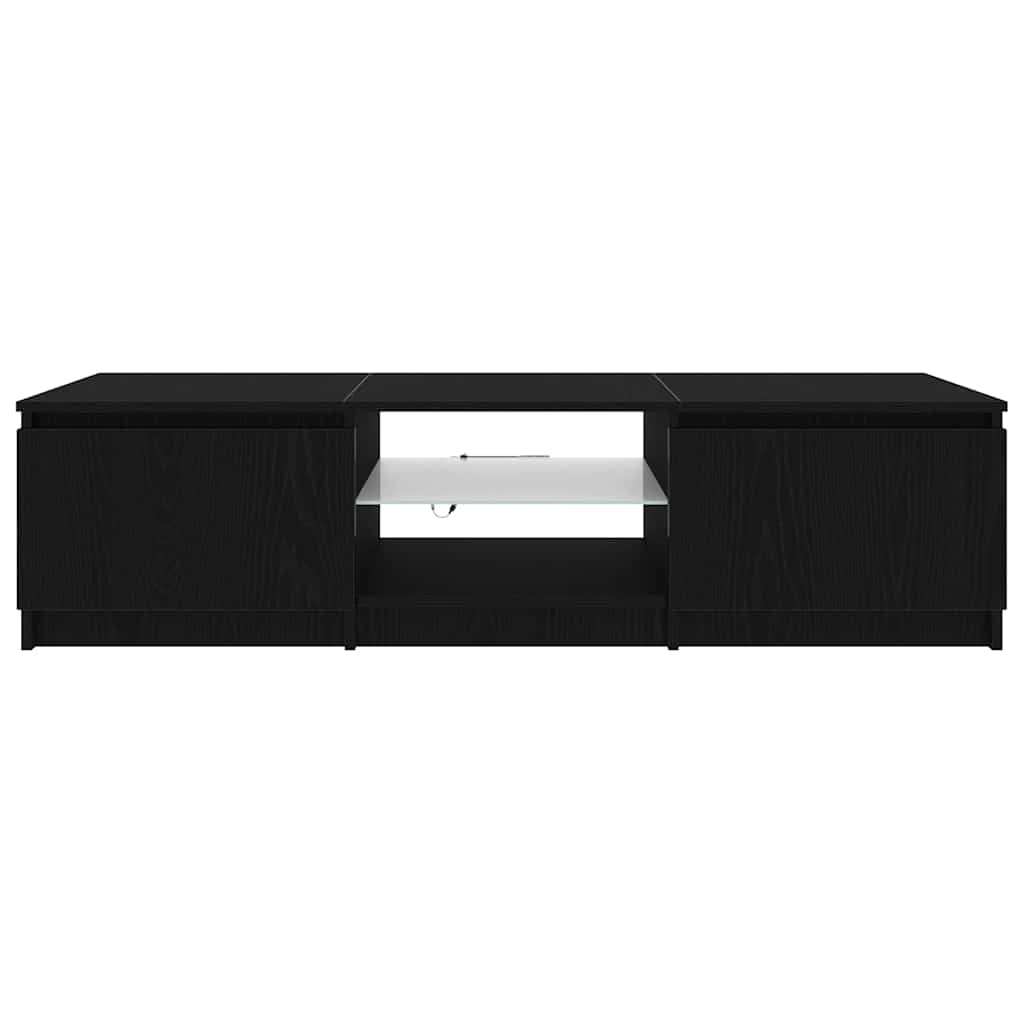TV-Schränk Schwarz 140 x 40 x 35.5 cm Holzwerkstoff