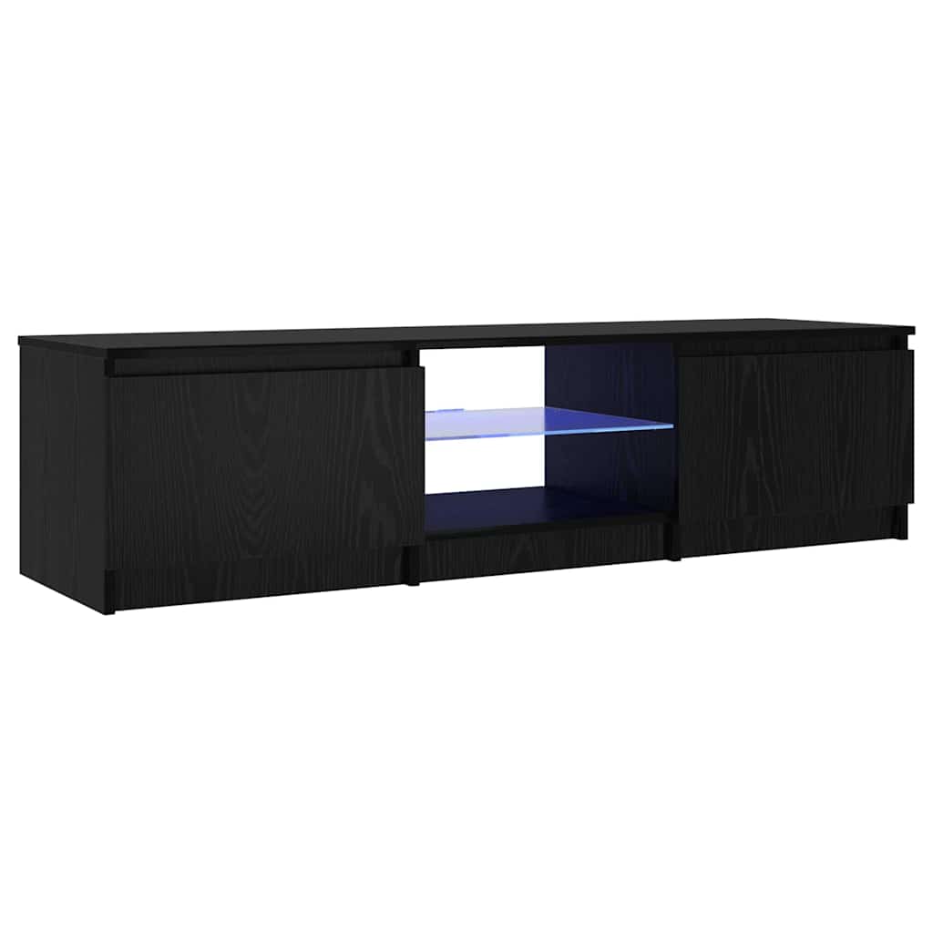 TV-Schränk Schwarz 140 x 40 x 35.5 cm Holzwerkstoff
