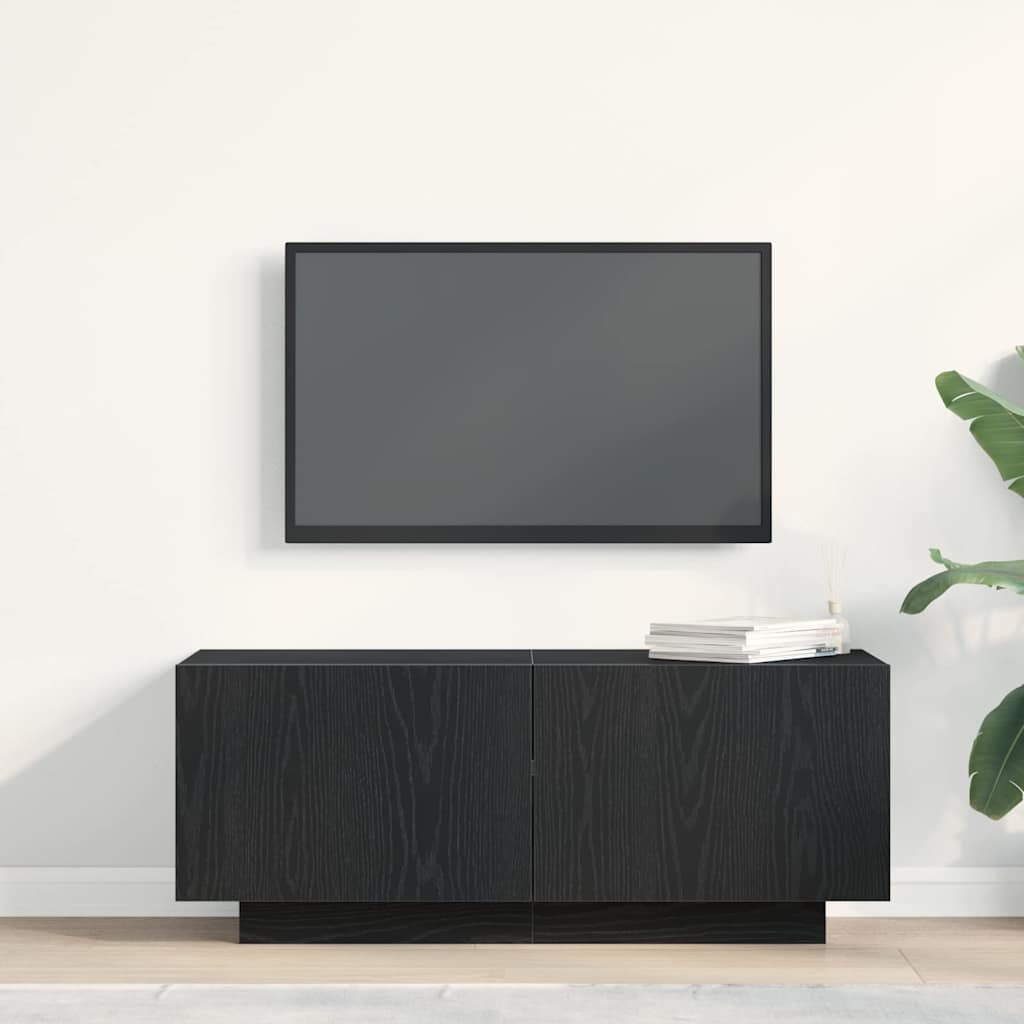 TV-Schränk Schwarz 100 x 35 x 40 cm Holzwerkstoff