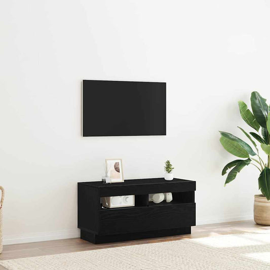 TV-Schränk Schwarz 80 x 35 x 40 cm Holzwerkstoff