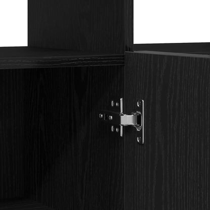 Sideboard Schwarz 80 x 35 x 75 cm Holzwerkstoff