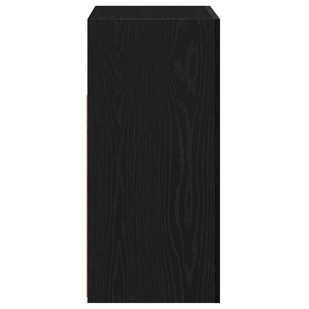 Sideboard Schwarz 80 x 35 x 75 cm Holzwerkstoff
