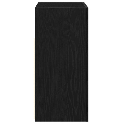 Sideboard Schwarz 80 x 35 x 75 cm Holzwerkstoff