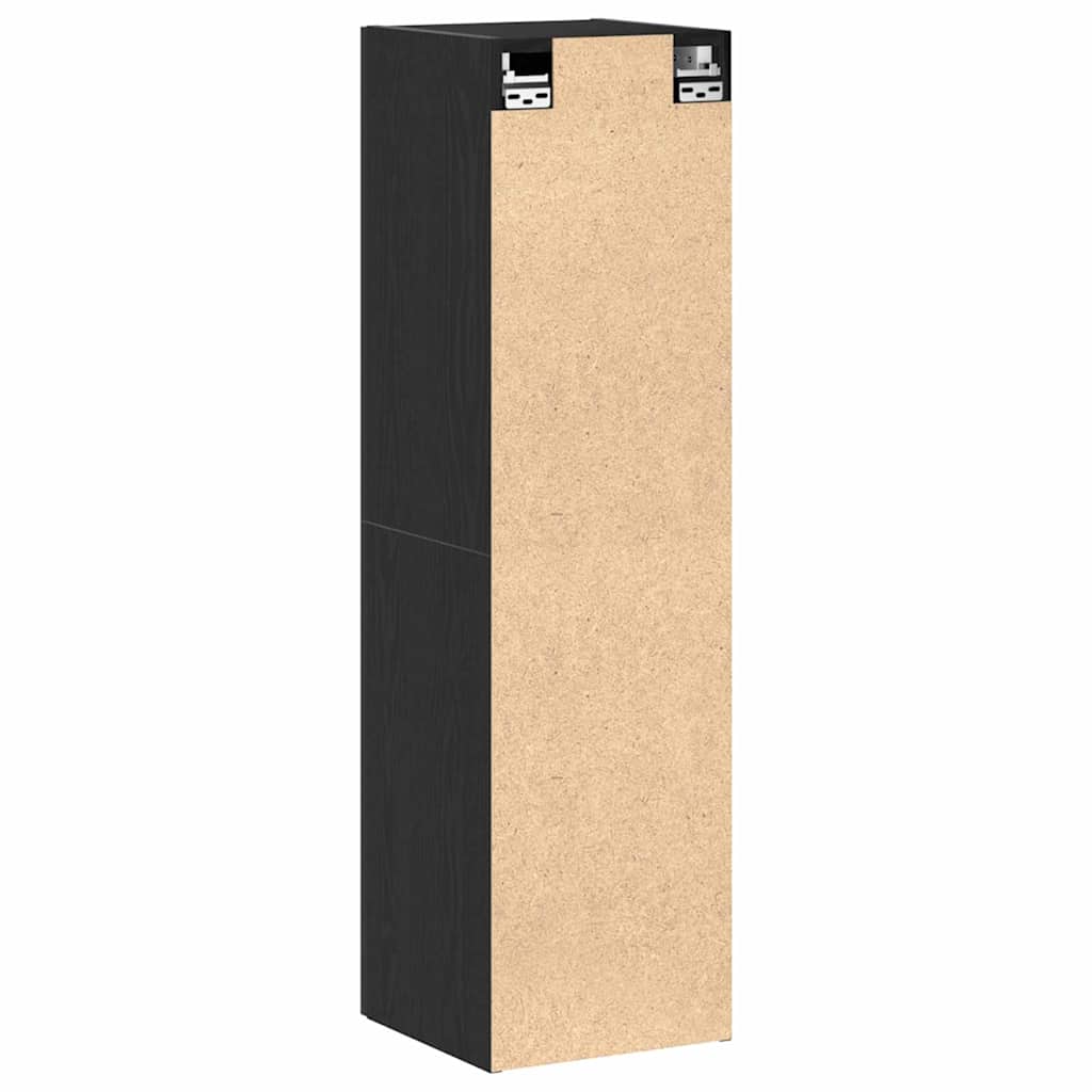 Wand TV Schrank Schwarze Eiche 30,5 x 30 x 110 cm Holzwerkstoff