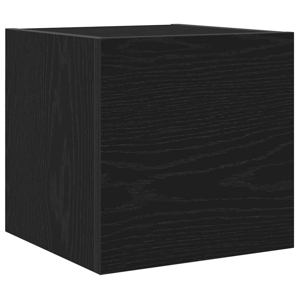 TV-Schränk 2 pcs Schwarz 30,5 x 30 x 30 cm Holzwerkstoff