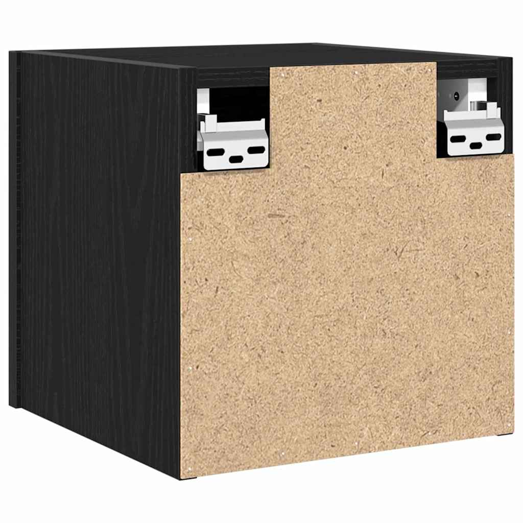 TV-Schränk 2 pcs Schwarz 30,5 x 30 x 30 cm Holzwerkstoff