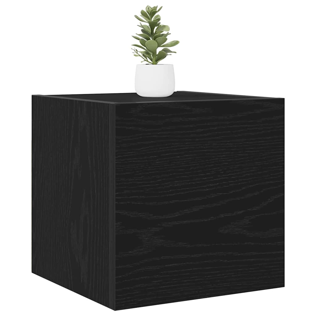 TV-Schränk 2 pcs Schwarz 30,5 x 30 x 30 cm Holzwerkstoff