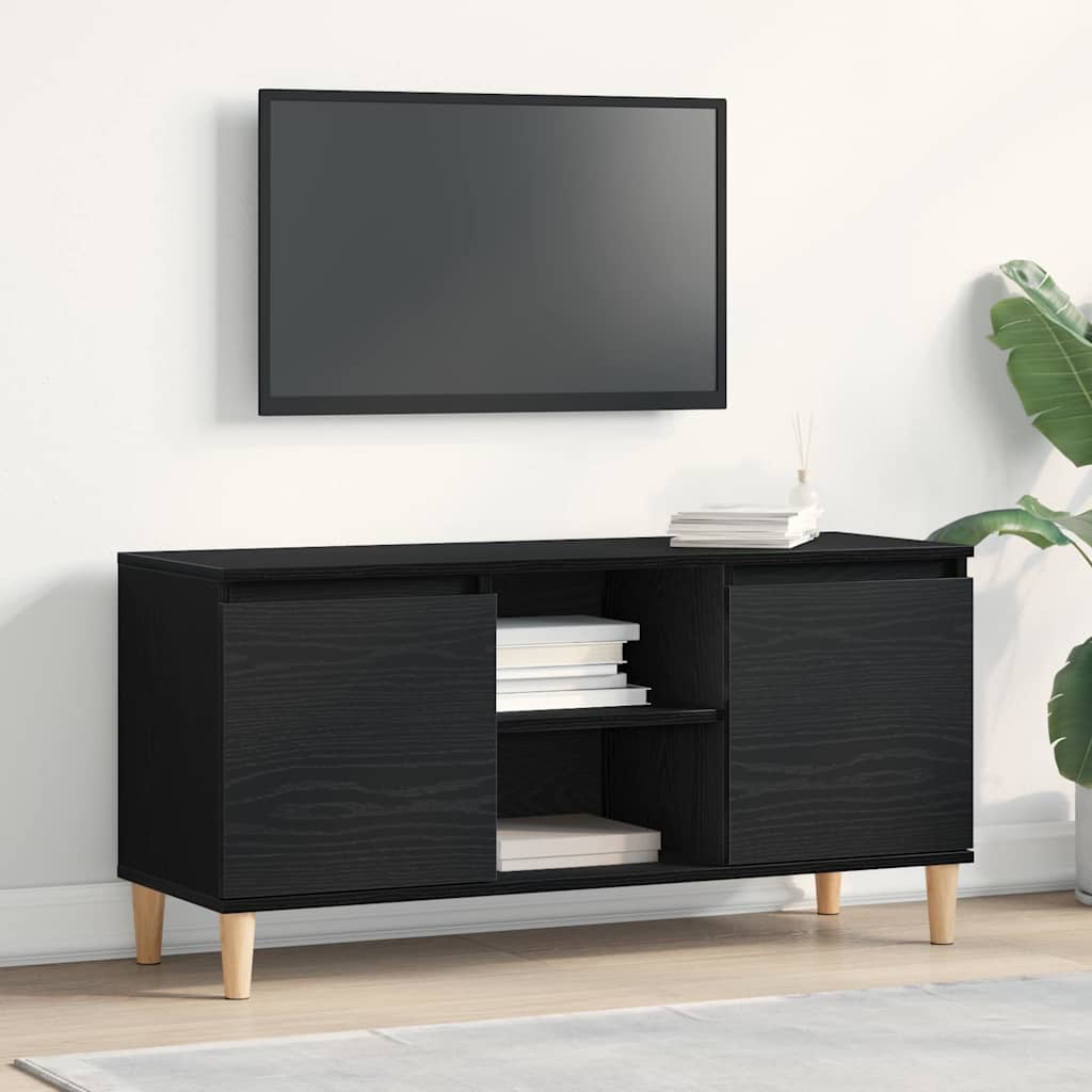TV-Schränk Schwarz 102 x 35 x 50 cm Holzwerkstoff
