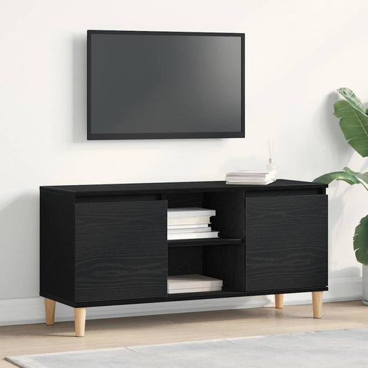 TV-Schränk Schwarz 102 x 35 x 50 cm Holzwerkstoff