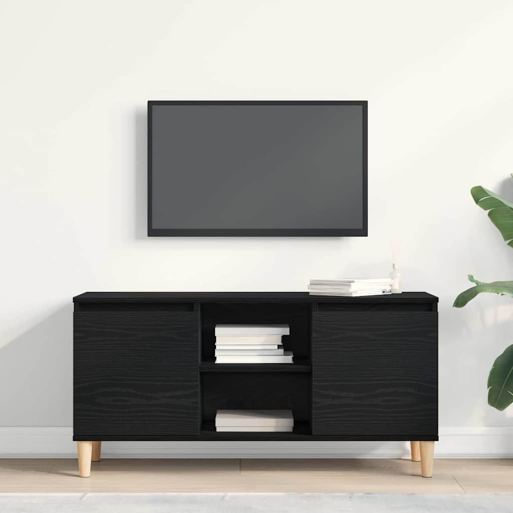 TV-Schränk Schwarz 102 x 35 x 50 cm Holzwerkstoff