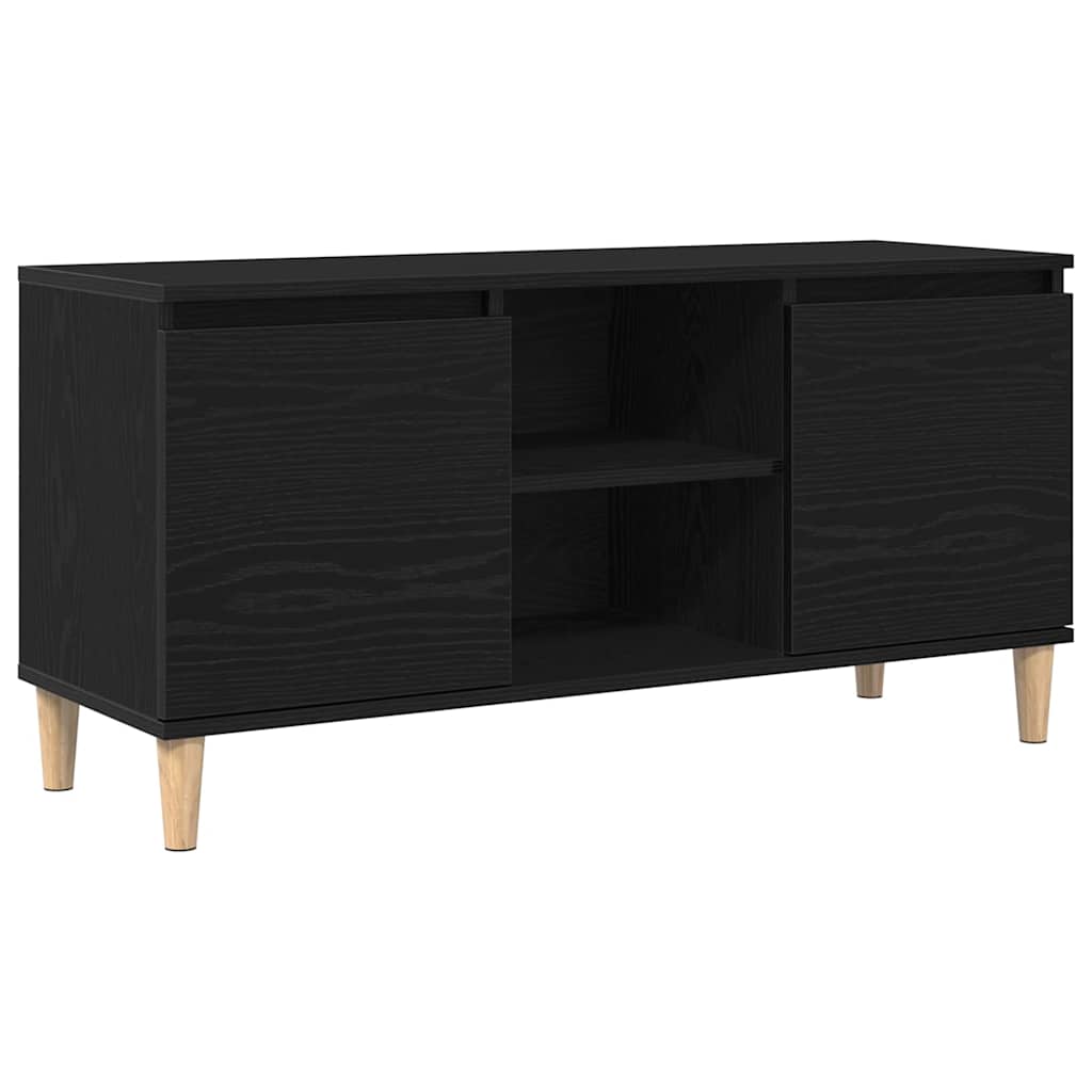 TV-Schränk Schwarz 102 x 35 x 50 cm Holzwerkstoff